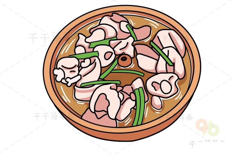 云南美食 汽锅鸡简笔画