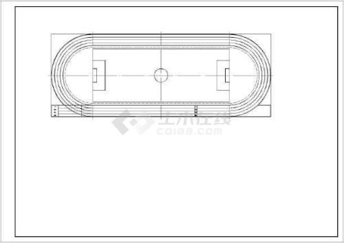 简笔画环形跑道