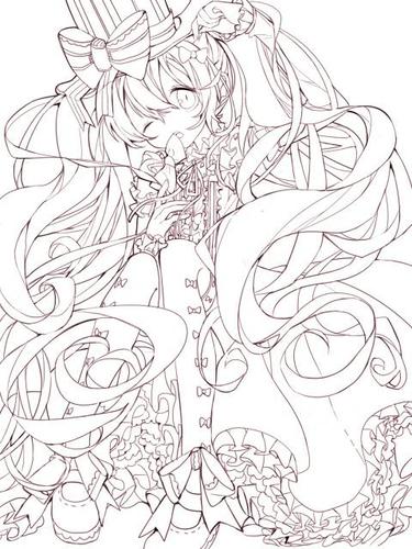 初音未来出简笔画