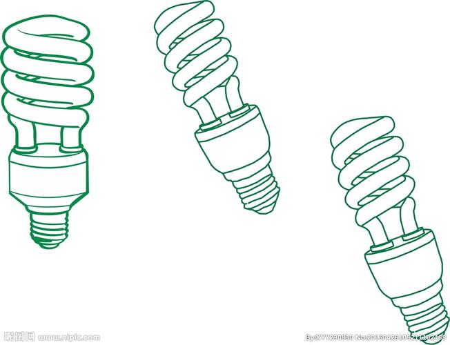 节能灯简笔画图片