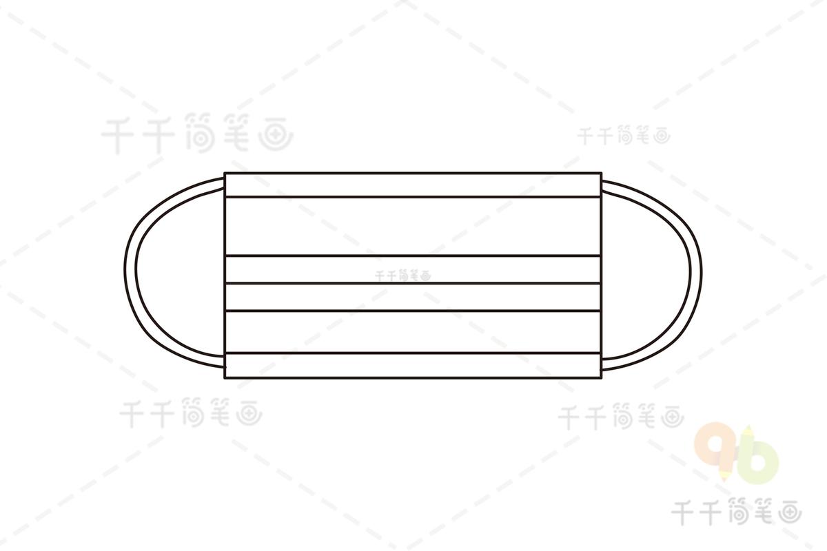 口罩的简笔画图片