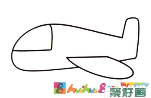 幼儿简笔画飞机的画法步骤图解怎么画简笔画教程