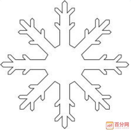 雪花简笔画