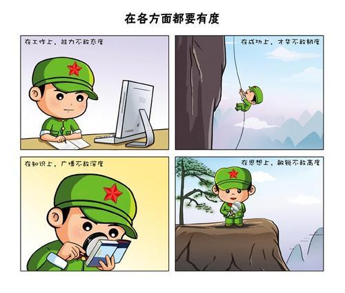 励志漫画四格简笔画