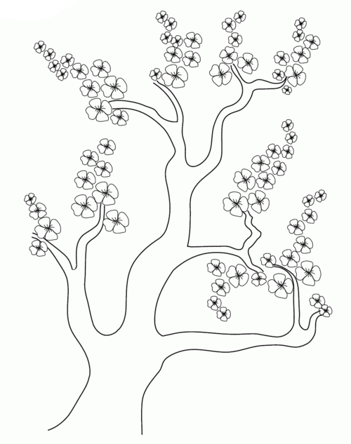 桃花简笔画