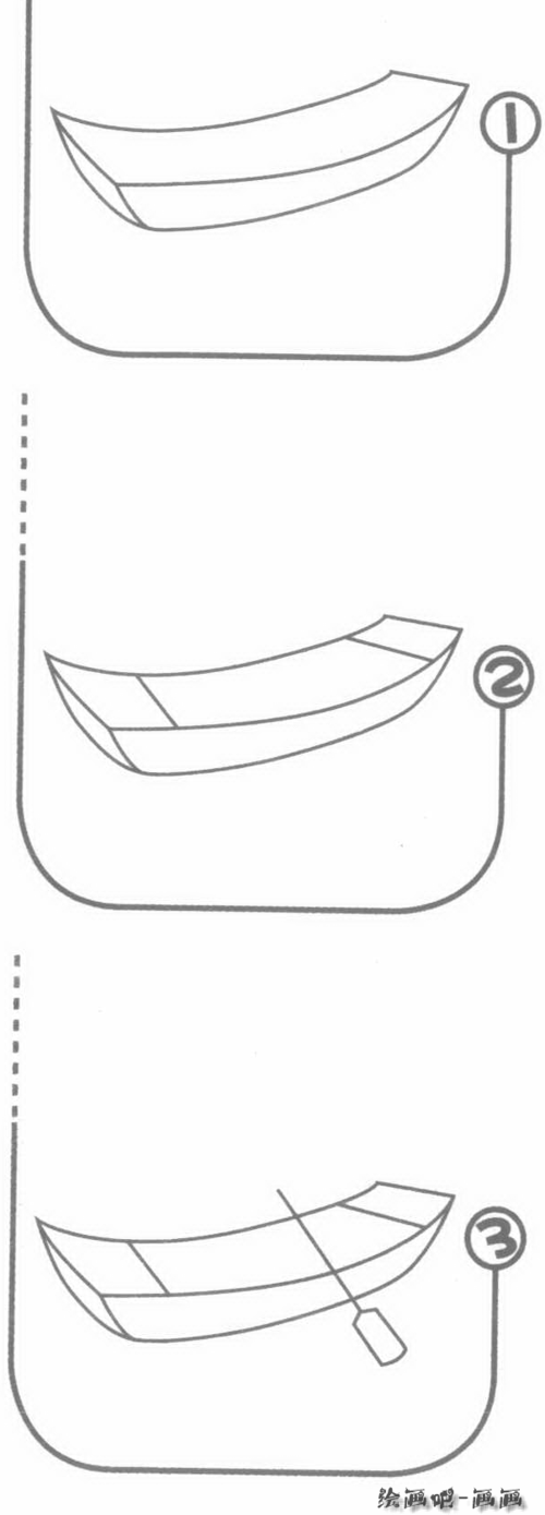 渔船简笔画怎么画图解教程