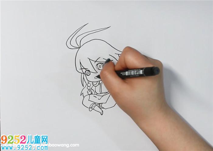 东方月初简笔画 狐妖小红娘简笔画