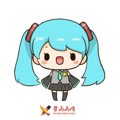 q版简笔画《初音未来》的画法教程