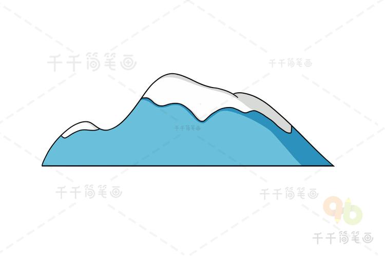 地理知识 雪山天文地理简笔画