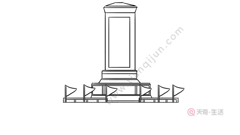 清明节哀悼烈士简笔画 清明节哀悼烈士的画法