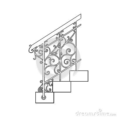 栏杆侧面的简笔画