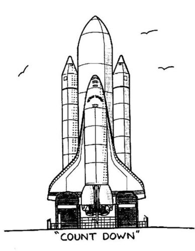 关于航天飞机的简笔画