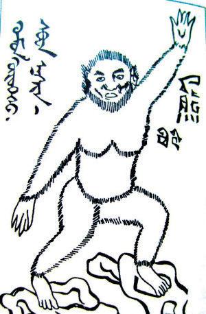 画野人简笔画