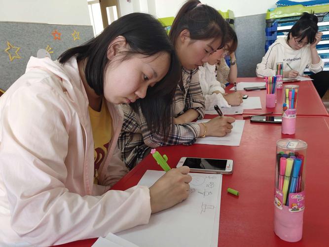 越简单越美好相桥田市幼儿园教师简笔画基础知识业务培训纪实