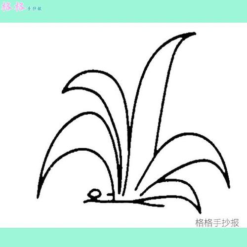 草的简笔画画小草的画法图片