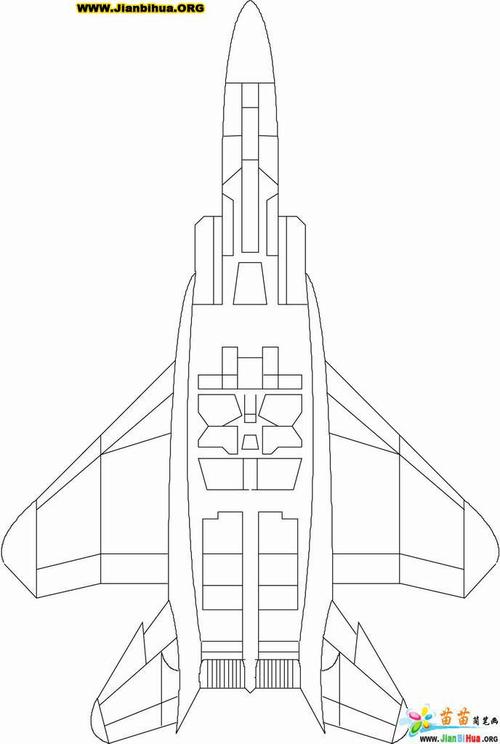中国的战斗机简笔画第13张