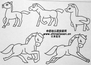 幼儿简笔画马的画法简单步骤如下