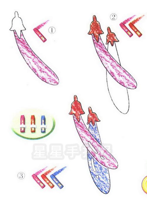 茄子简笔画图片教程