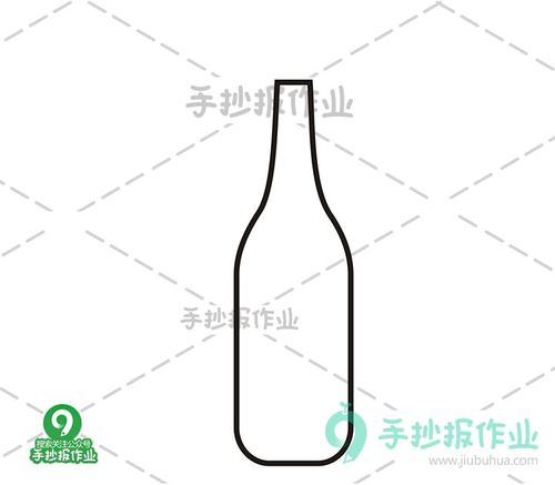 香槟酒简笔画