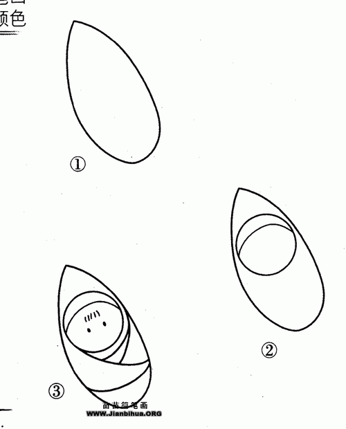 襁褓中的婴儿简笔画图片教程