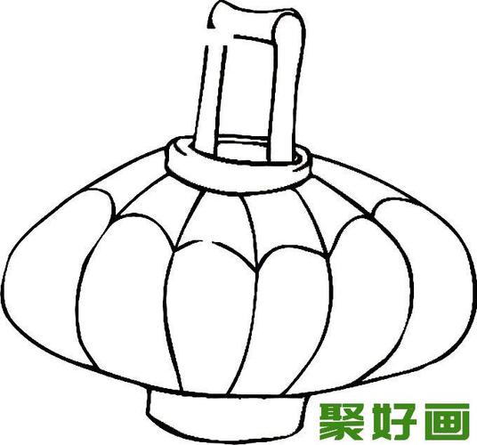 灯笼简笔画图片大全新年和春节简笔画灯笼