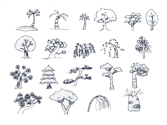 动植物的163种简单画法简笔画入门级必备素材