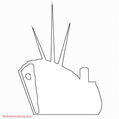 3张军舰简笔画图片2