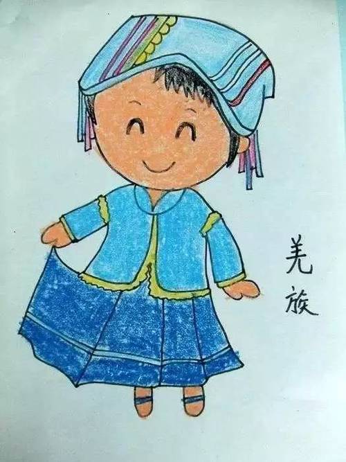 56个民族小孩简笔画56个民族小孩简笔画儿童画