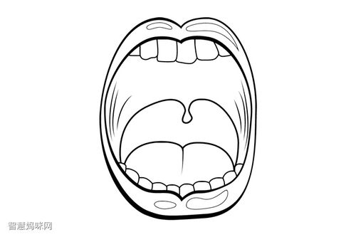 爱牙护牙口腔健康简笔画图片