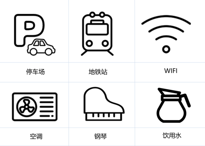 公共设施标识简笔画