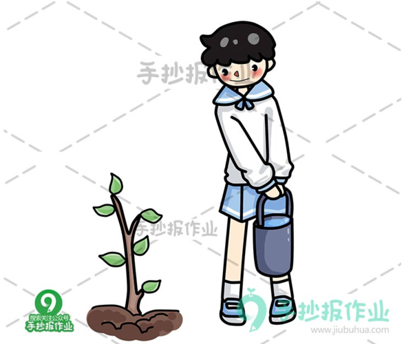 312植树节简笔画大全这样的绘画你喜欢吗