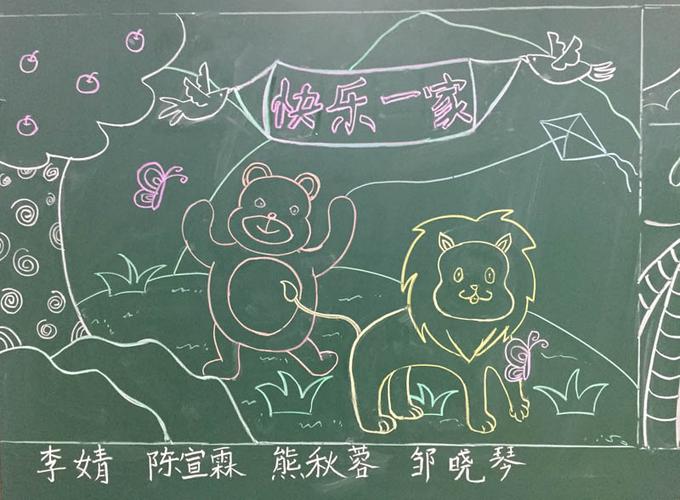 黑板报插图简笔画简单又漂亮小学生黑板报插图设计素材大全 - 伴宝网