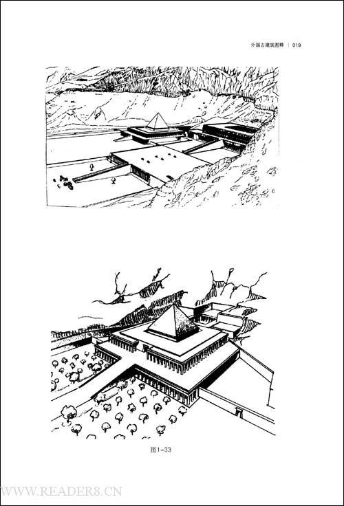 外国著名古建筑简笔画