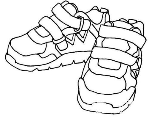 人的鞋子简笔画