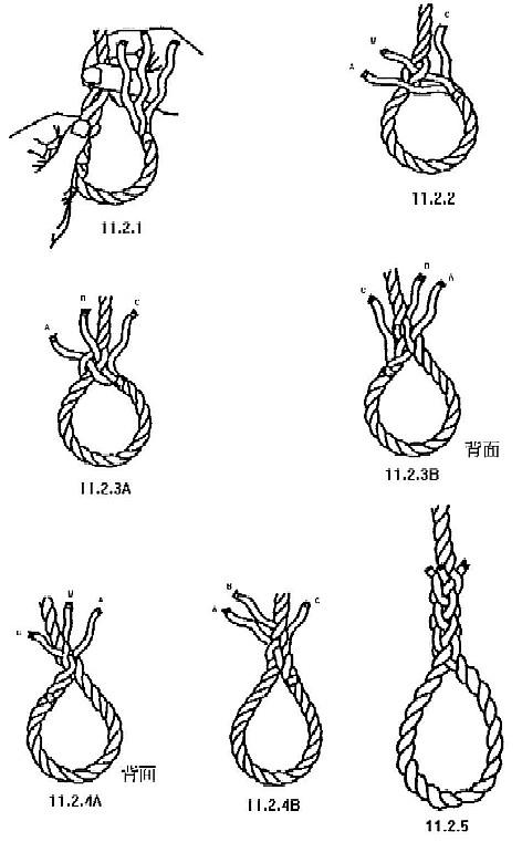 绳子绳结的简笔画