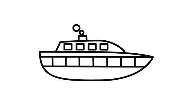 这几款小船主题简笔画家长老师请收好帮孩子认识水上交通工具