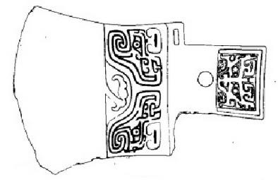 有饕餮纹的古代器物简笔画